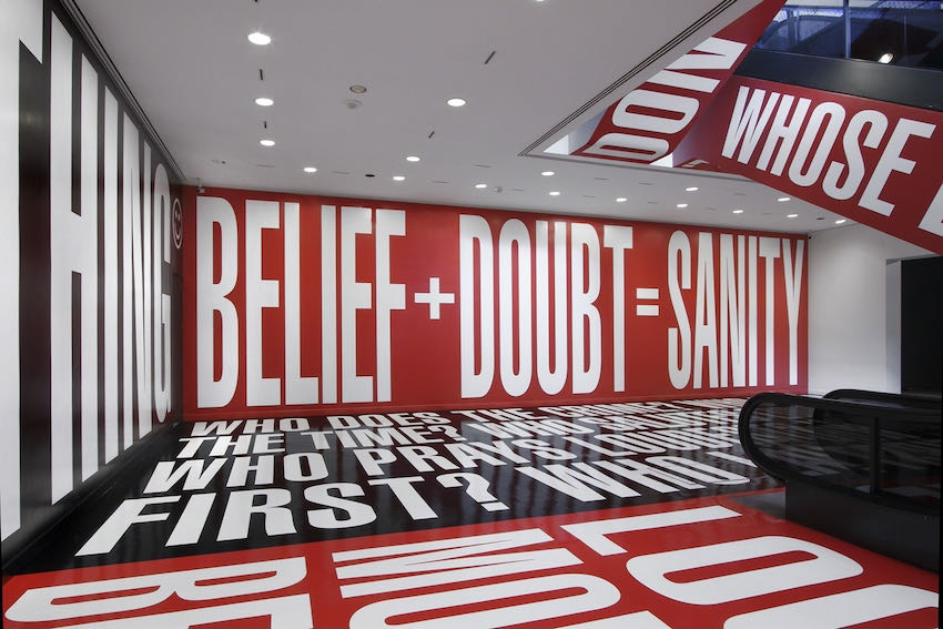 Barbara Kruger, Belief+Doubt, 2012 | Article on ArtWizard