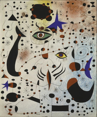 Joan MIro, Ciphers and Constellations in Love with a Woman, 1941 | Article on ArtWizard