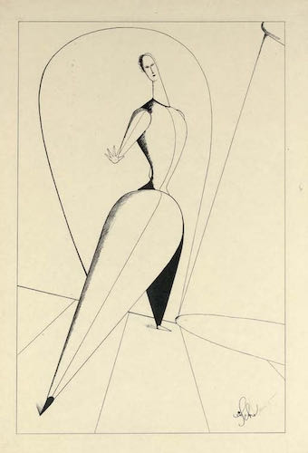 Oskar Schlemmer, Tänzerin, lithograph, 1923 | Article on ArtWizard