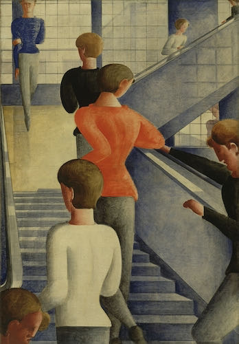 Oskar Schlemmer, Bauhaus Stairway, 1932 | Article on ArtWizard