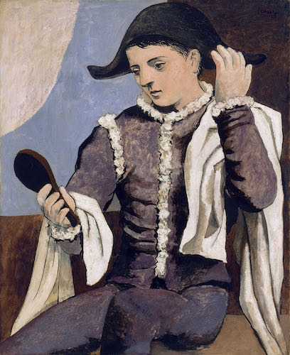 Pablo Picasso, Harlequin with aa Mirror, 1923 | Article sur ArtWizard