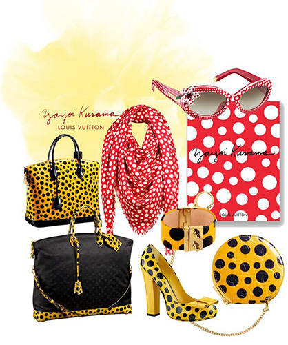 Part of Yayoi Kusama collection for Luis Vuitton, 2012  | Article on ArtWizard