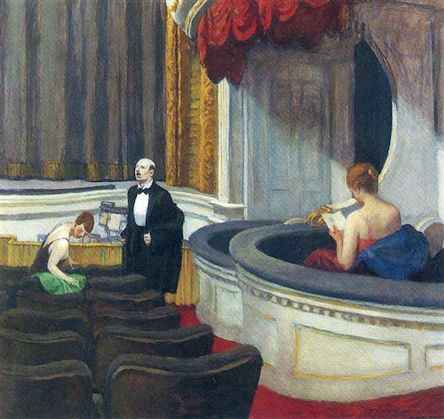 Edward Hopper, Two on the Aisle, 1927 | Article on ArtWizard