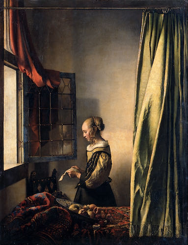Vermeer’s “Girl Reading a Letter at an open window” – with or without the Cupid we like it?  | Article on ArtWizard