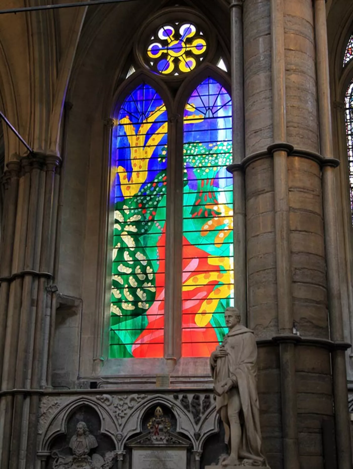 The Queen's Window by David Hockney in Westminster Abbey | Article on ArtWizard