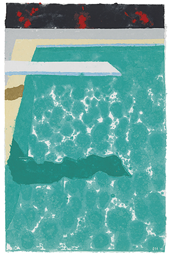 What does david hockney use to paint picture